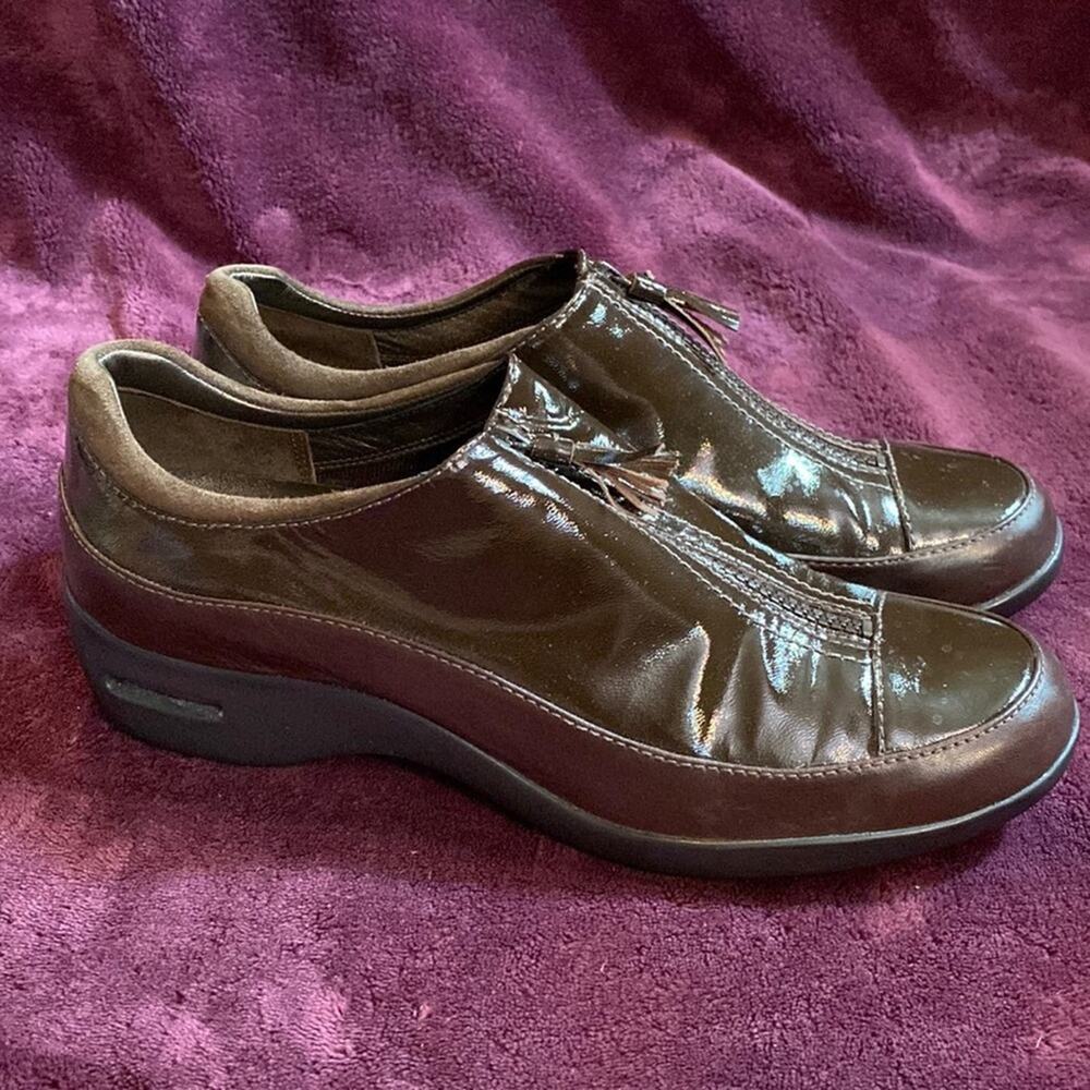 Cole Haan Brown Nike Air Luna Waterproof Zip Up Rain Shoes